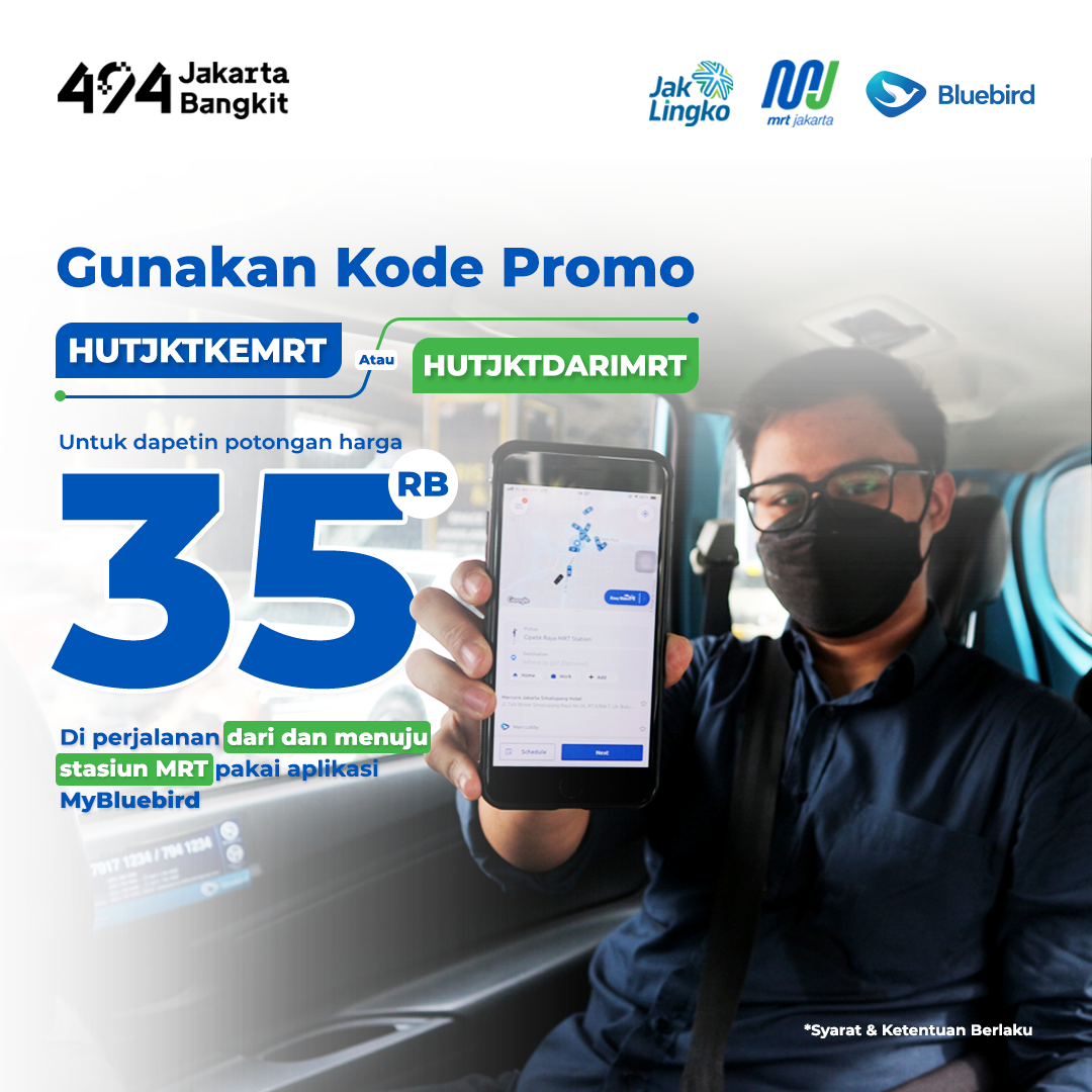 #KadoHariSpesial Bluebird Rp 35ribu | MRT Jakarta